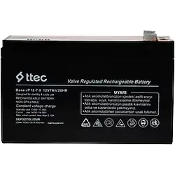 ttec 12V 7AH / 20HR Kuru Akü (Oyuncak Araba Jeep Moto Tartı Terazi Ups Aküsü)