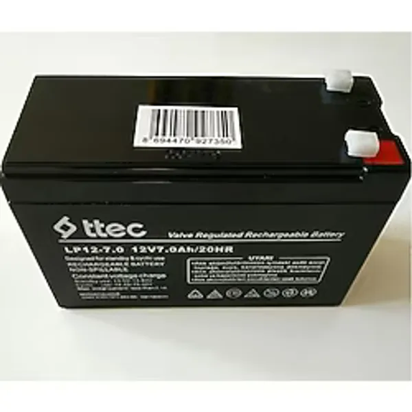 Ttec 12v 7ah Akü 12 Volt 7 Amper Kuru Akü 12v 7a Akü Ups Aküsü Kesintisiz Güç Kaynağı Aküsü 12v 7ah 20hr
