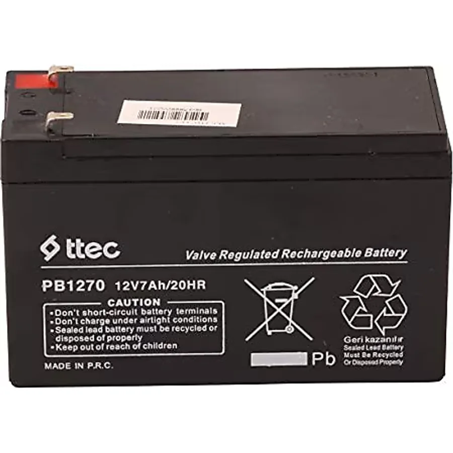 TTEC 12V 7AH BAKIMSIZ KURU AKU