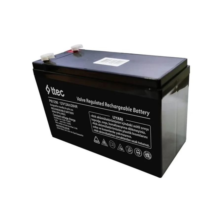 Ttec 12V 7Ah Base Bakımsız Kuru Tip Akü