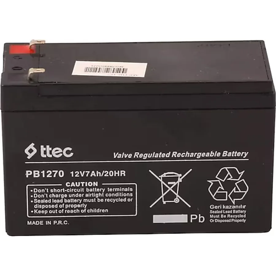 TTEC 12V 7AH KURU AKÜ