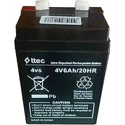 Ttec 4V 6Ah Bakımsız Kuru Akü Işıldak Fener Akü