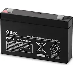 Ttec 6V 7Ah Bakımsız Kuru Akü