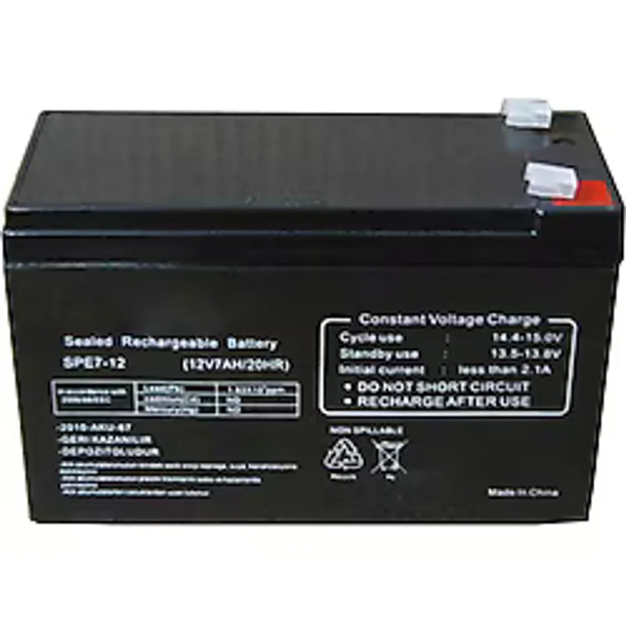 Ttec Pilsan Çocuk Araç Oyuncak Uyumlu 12 Volt 7 Amper Bakımsız Kuru Akü 12V 7A Akü 12V 7AH 20HR