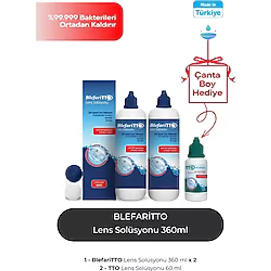 TTO Blefaritto 360 ml 2 Adet Lens Solüsyonu