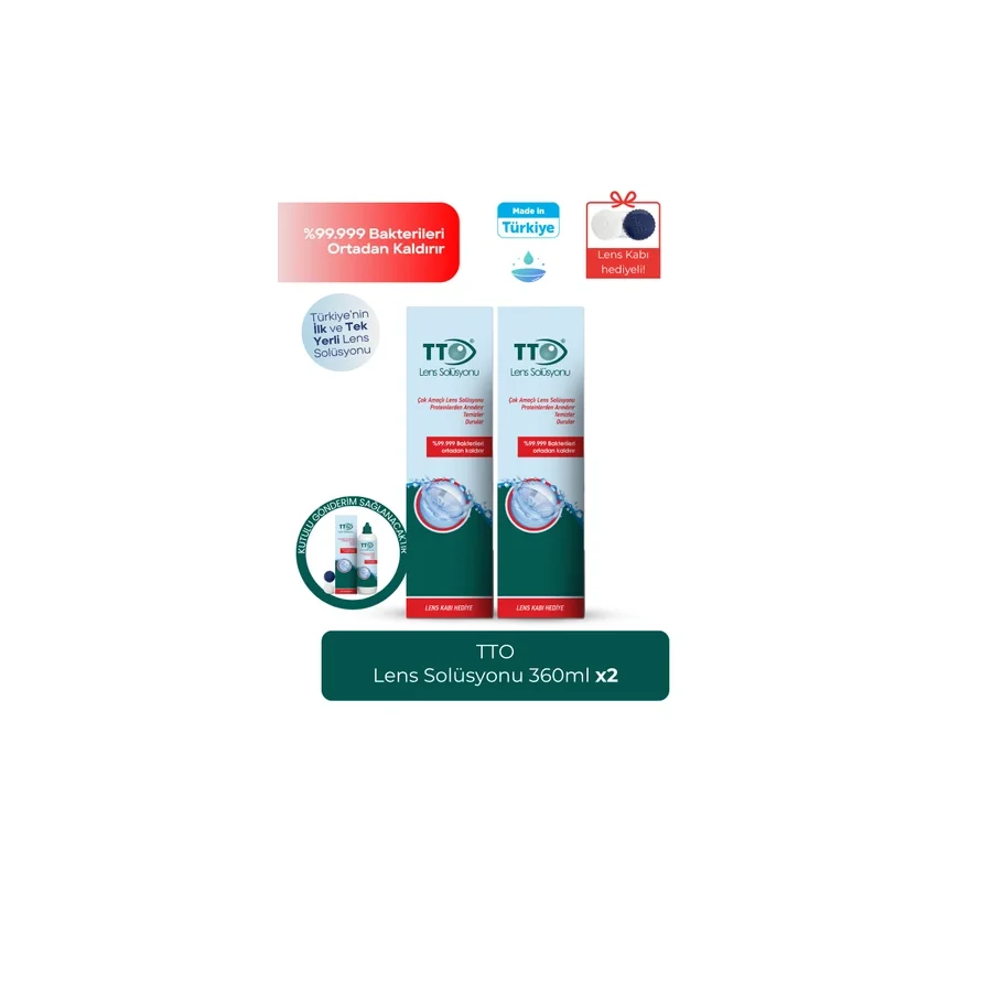 TTO Çok Amaçlı 360 ml 2 Adet Lens Solüsyonu