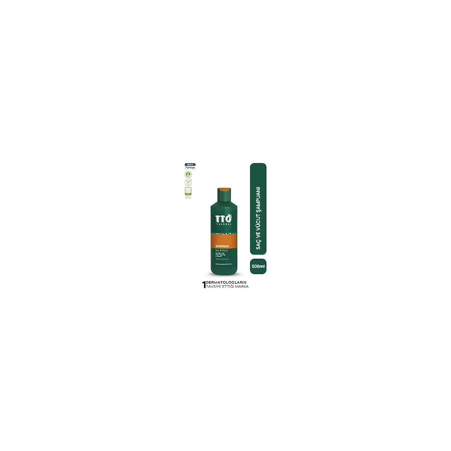 Tto Saç Ve Vücut Şampuanı 500 Ml Yeşil Kepek Kaşıntı Pullanma (Çay Ağacı Yağı / Tea Tree Oıl)
