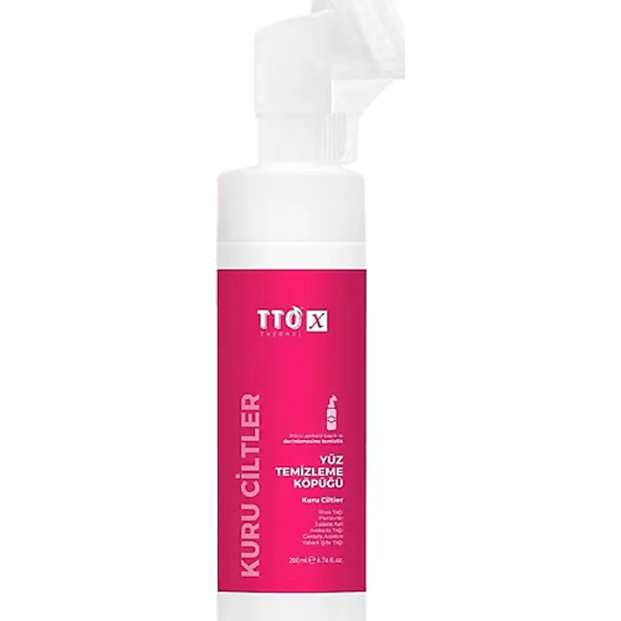TTO X Kuru Ciltler için Aplikatörlü 200 ml Yüz Temizleme Köpüğü