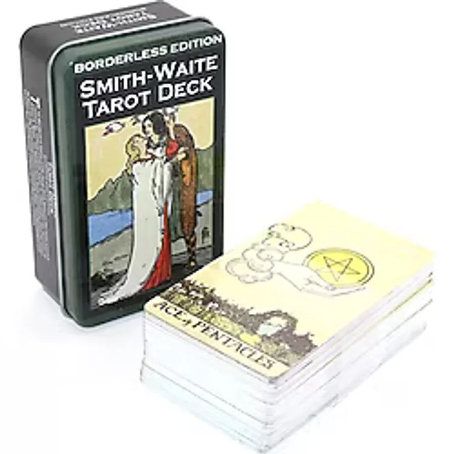 TTT Metal Kutulu Tarot Kartı Smith-Waite