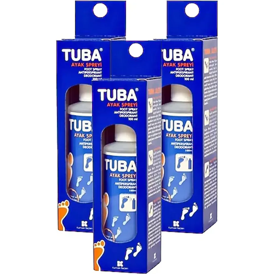 Tuba 100 ml 3 Adet Ayak Bakım Spreyi