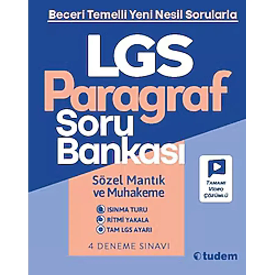 Tudem Yayınları LGS Paragraf Soru Bankası
