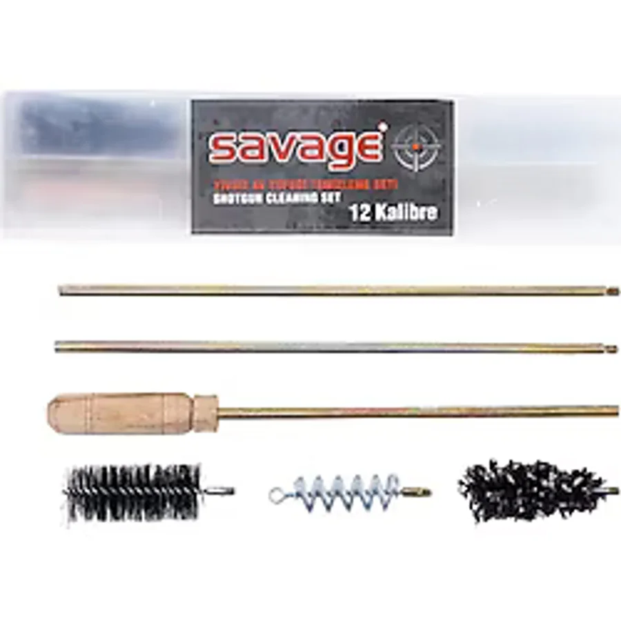 Tüfek Harbi Takımı - Temizleme Seti - Savage - 12 CL - Kutulu