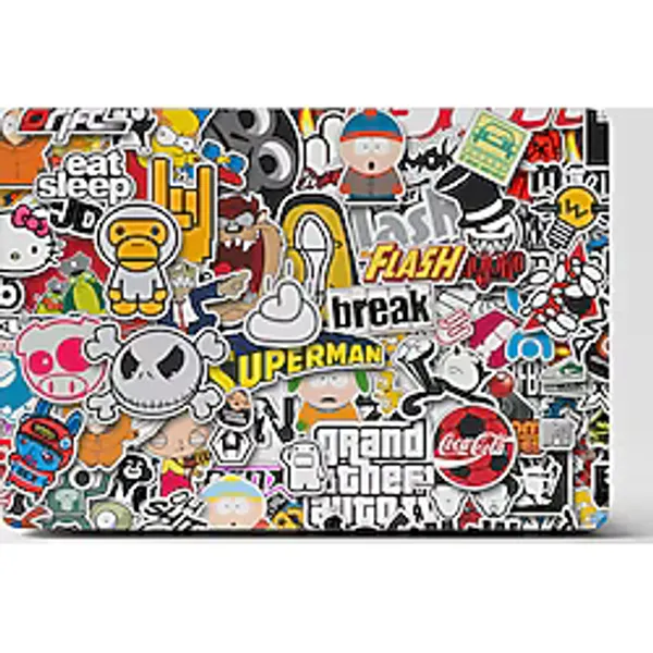 TUGİBU Laptop Sticker Kaplama Notebook Macbook Stickerbomb