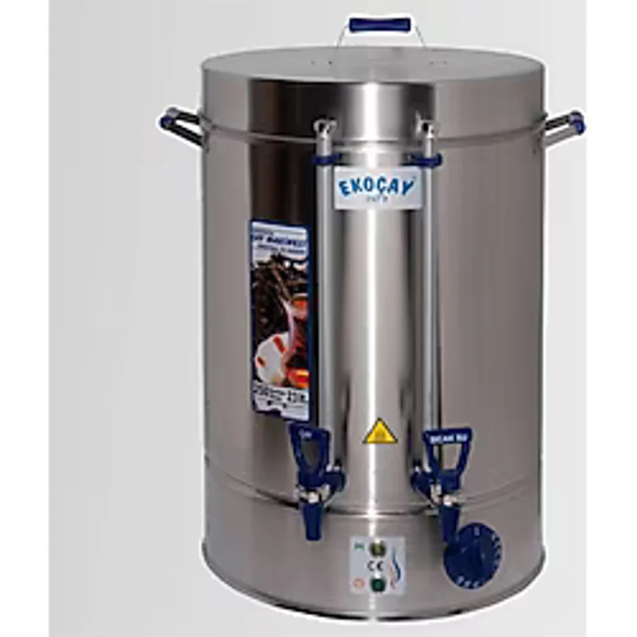 Tuğra Elektrikli Semaver 250 Bardak 23 Litre Çay Makinesi Otomatı Çaycı Krom