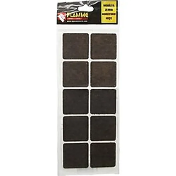 Tuğraçelik FLAMME-1103 45MM x 45MM Kare Zemin Koruyucu Mobilya Keçesi- 25'li Paket