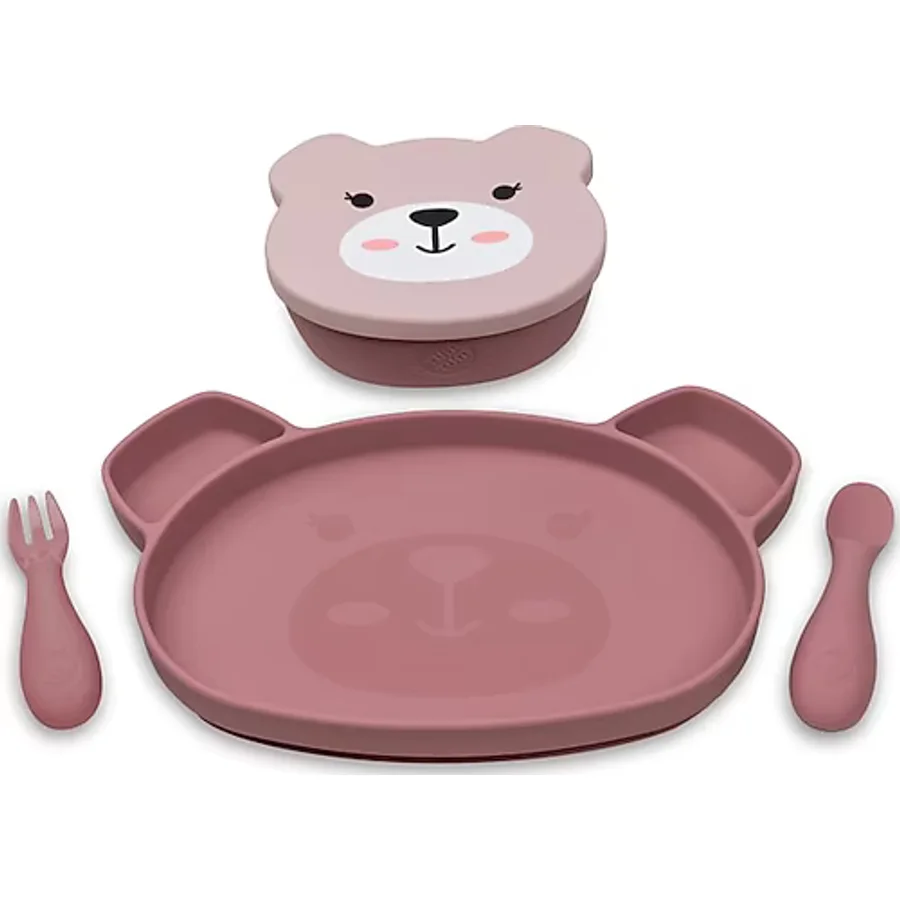 Tum Tum Silikon Beslenme Seti Betsy Bear (5 Parça)