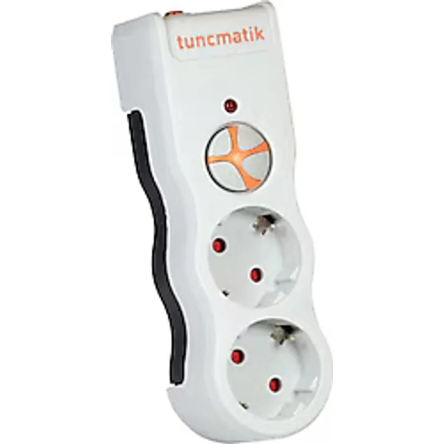 Tunçmatik PowerSurge 2 TSK19021 1050 Joule Anahtarlı Kablosuz Beyaz 2'li Akım Korumalı Priz