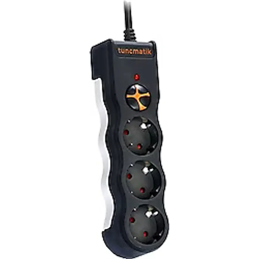 Tunçmatik Powersurge 3 TSK19010 1050 Joule Anahtarlı Siyah 1.5 m 3'lü Akım Korumalı Priz