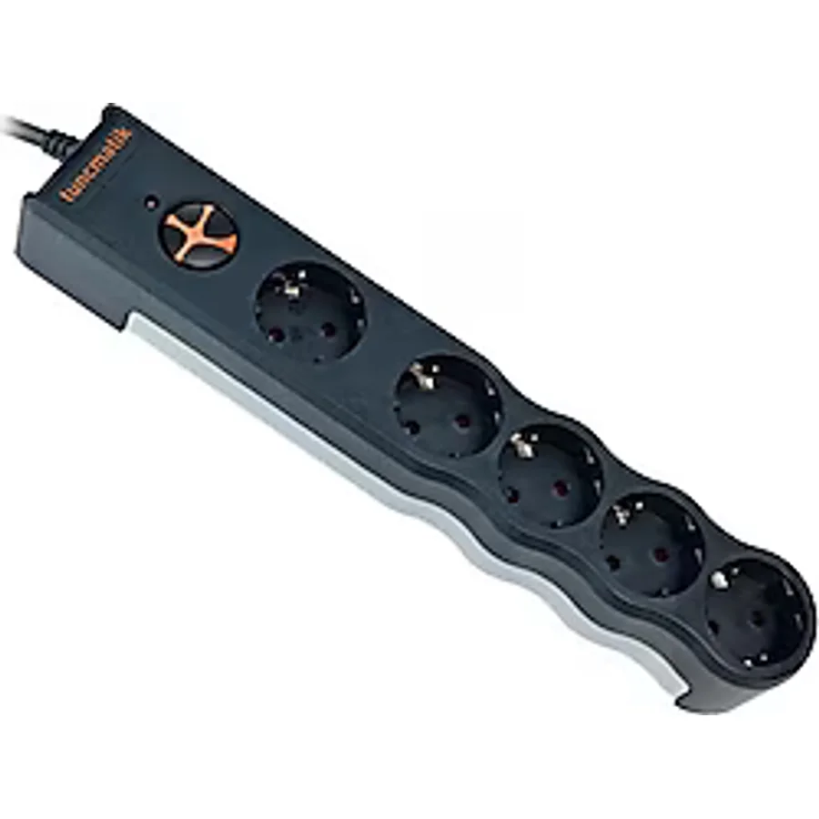 Tunçmatik PowerSurge TSK6136 1050 Joule Siyah 1.5 m 5'li Akım Korumalı Priz