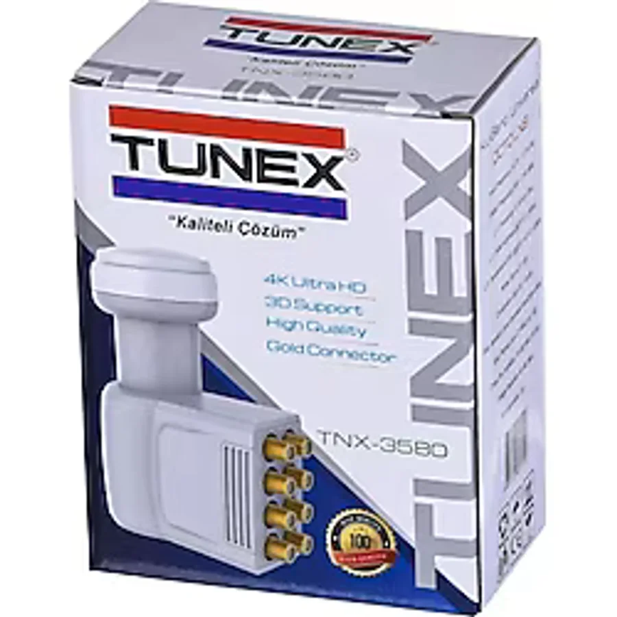 Tunex 8 Daire Çıkışlı Uydu Yayını Lnb Sekizli Elembi-Full Hd 4K Uyumlu