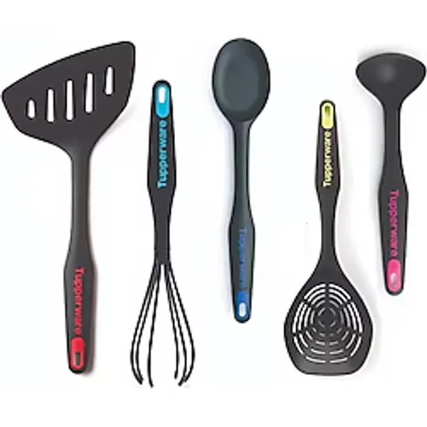 Tupperware Modern Peri Mutfak Gereçleri 5'li Kaşık Kepçe Kevgir Çırpıcı Spatula
