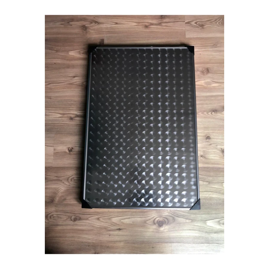 TURABOĞLU Şömine Soba Tablası Soba Altlığı Krom Paslanmaz Büyük Boy 60x90