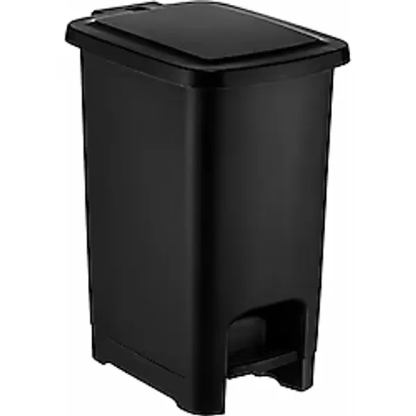 Turan Home Pedallı Çöp Kovası Siyah, İç Kovasız - 25 L