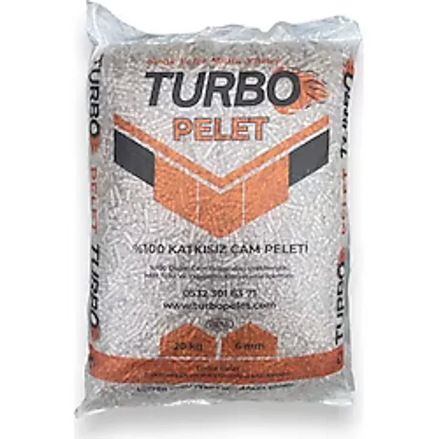 TURBO Bakmaksan Pelet 40 Lt (20 KG) %100 Organik Çam Peleti Kedi Kumu 6 Mm