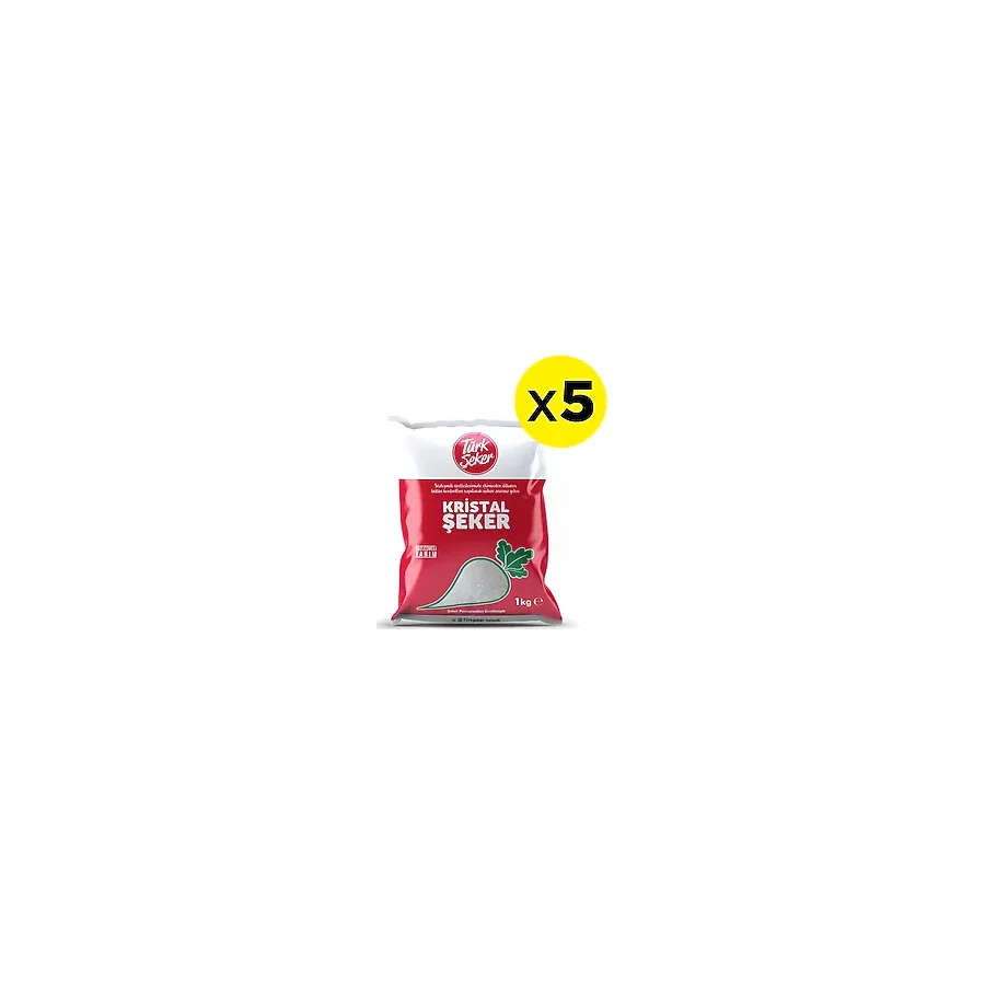 Türk Şeker Toz Şeker 1000 gr x 5 - 5 kg