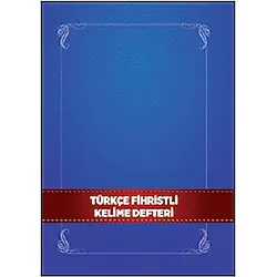 Türkçe Fihristli Kelime Defteri