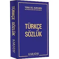 Türkçe Sözlük Lise Boy TDK Mavi Plastik Kapak, 2 renk 1. Hamur, 12x16cm