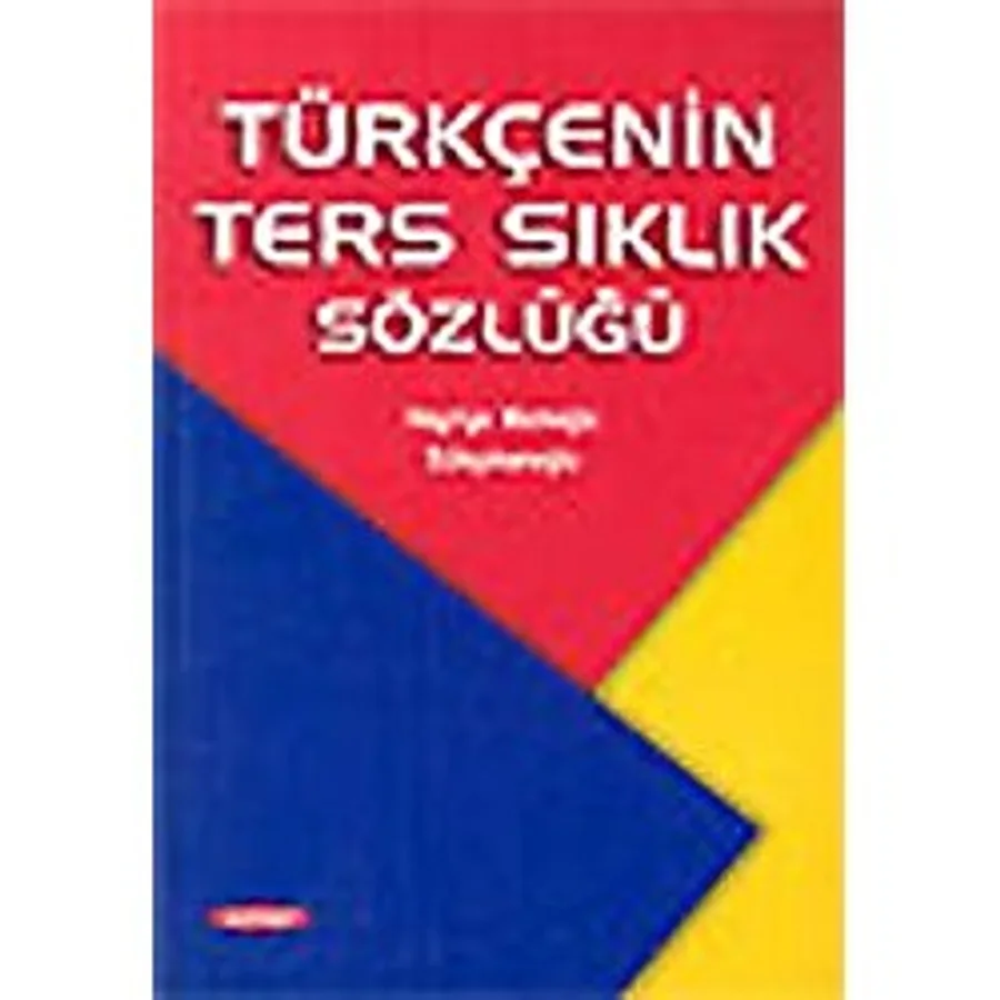 Türkçenin Ters Sıklık Sözlüğü