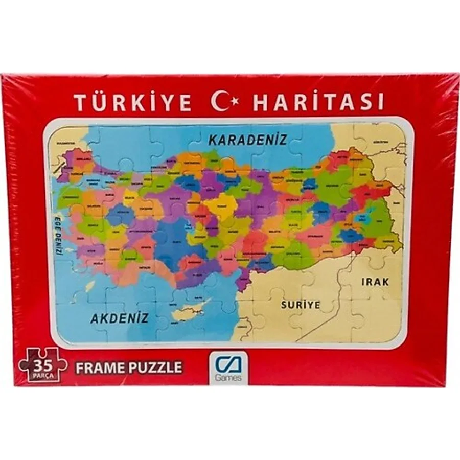 Türkiye Haritası Frame Puzzle 35 Parça