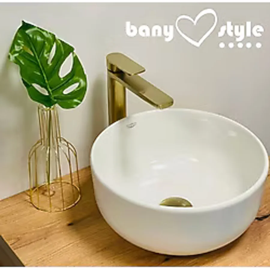 Turkuaz Cerastyle Aqua 33 cm Mini Tezgah Üstü Çanak Lavabo