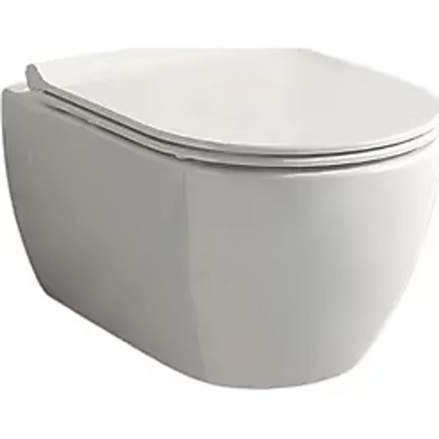 Turkuaz City Rimless Kanalsız Asma Klozet Ve Gala Slim Pp Kapak
