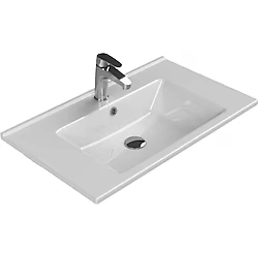 Turkuaz Seramik Arte Etajerli 75x45 cm Lavabo