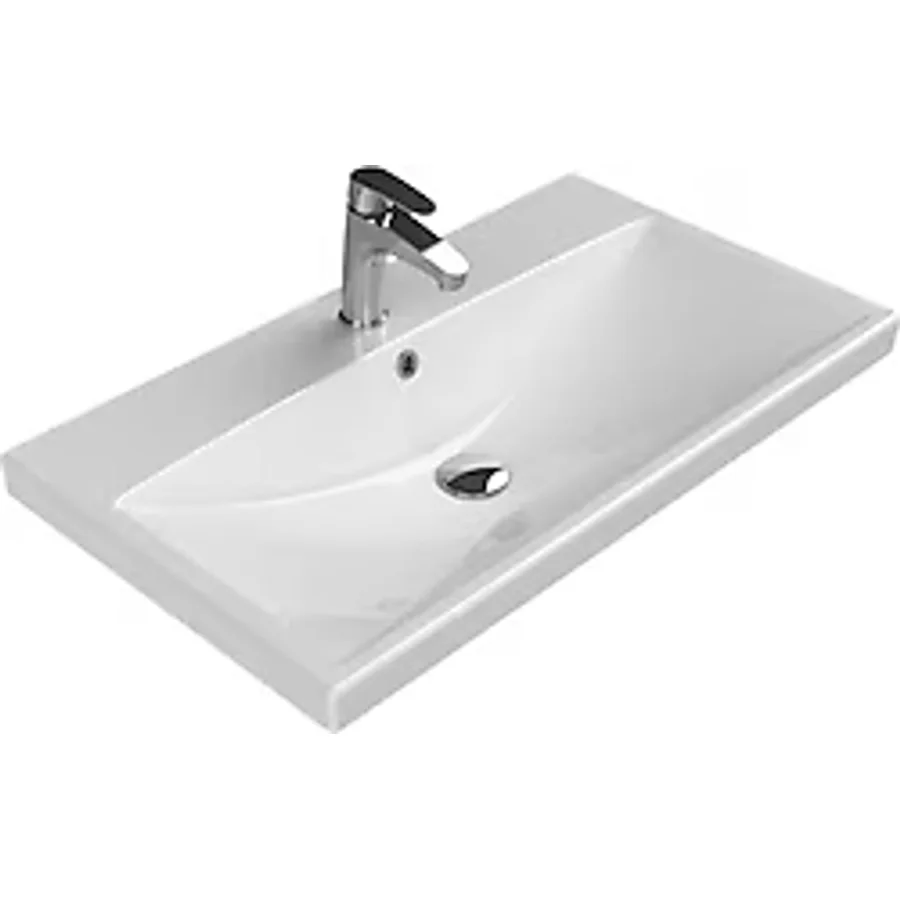 Turkuaz Seramik Cerastyle Elite 80x45 cm Etajerli Lavabo
