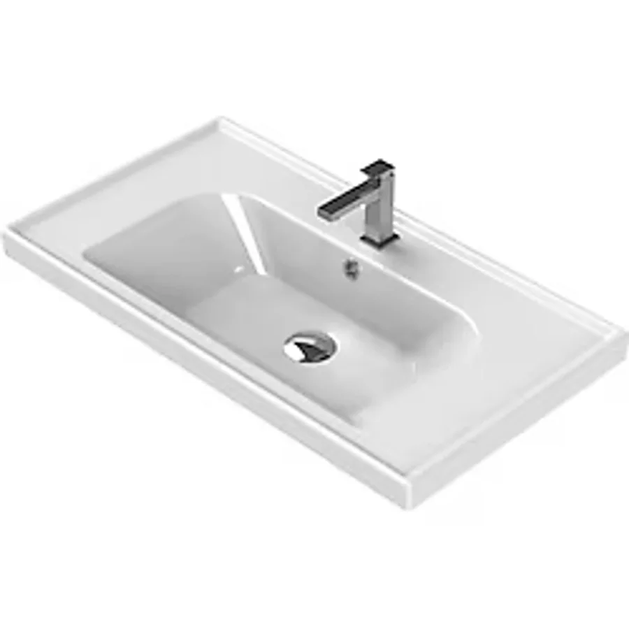 Turkuaz Seramik Cerastyle Frame Etajer Uyumlu 50x38 cm Lavabo