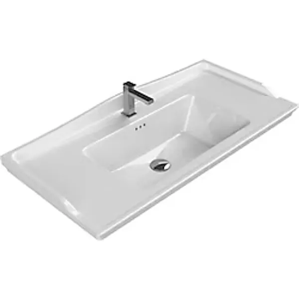 Turkuaz Seramik Cerastyle Kapadokya 100x48 cm Etajerli Lavabo