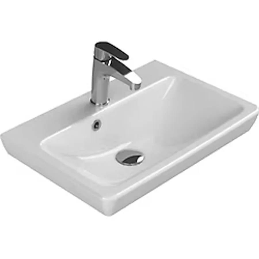 Turkuaz Seramik Cerastyle Porto 55x38 cm Etajerli Lavabo