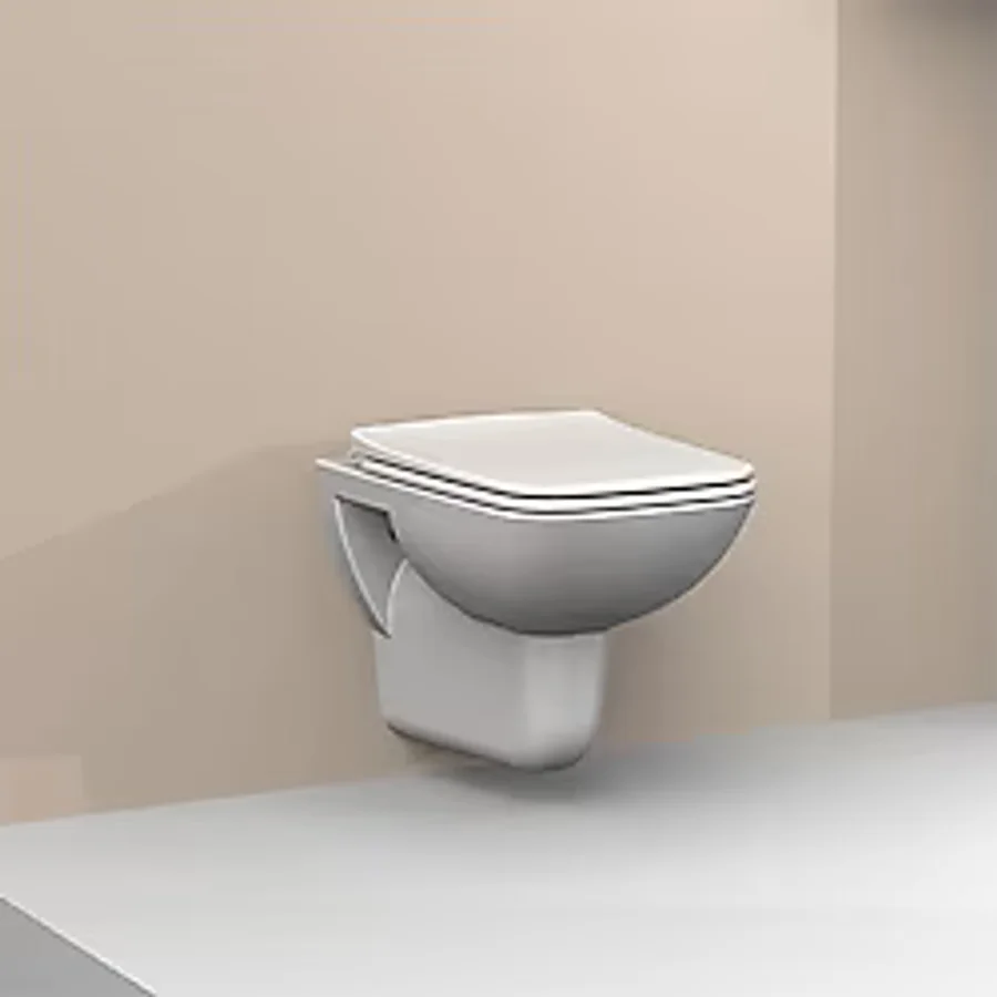 Turkuaz Seramik Duru Asma Klozet + Duru Slim Pp Yavaş Kapanır Kapak 7T0185.02 - Beyaz