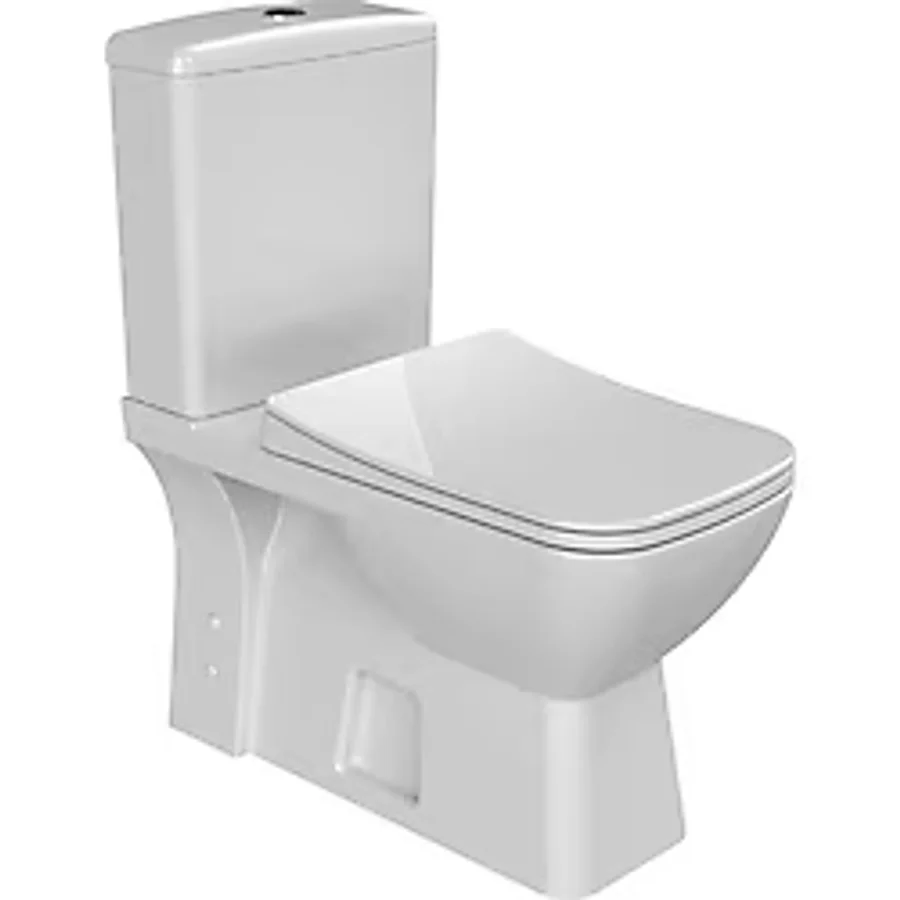 Turkuaz Seramik Duru Btw Duv.sıfır Klzt Set Damla Iç Tk + Pp Soft Kapak - Beyaz