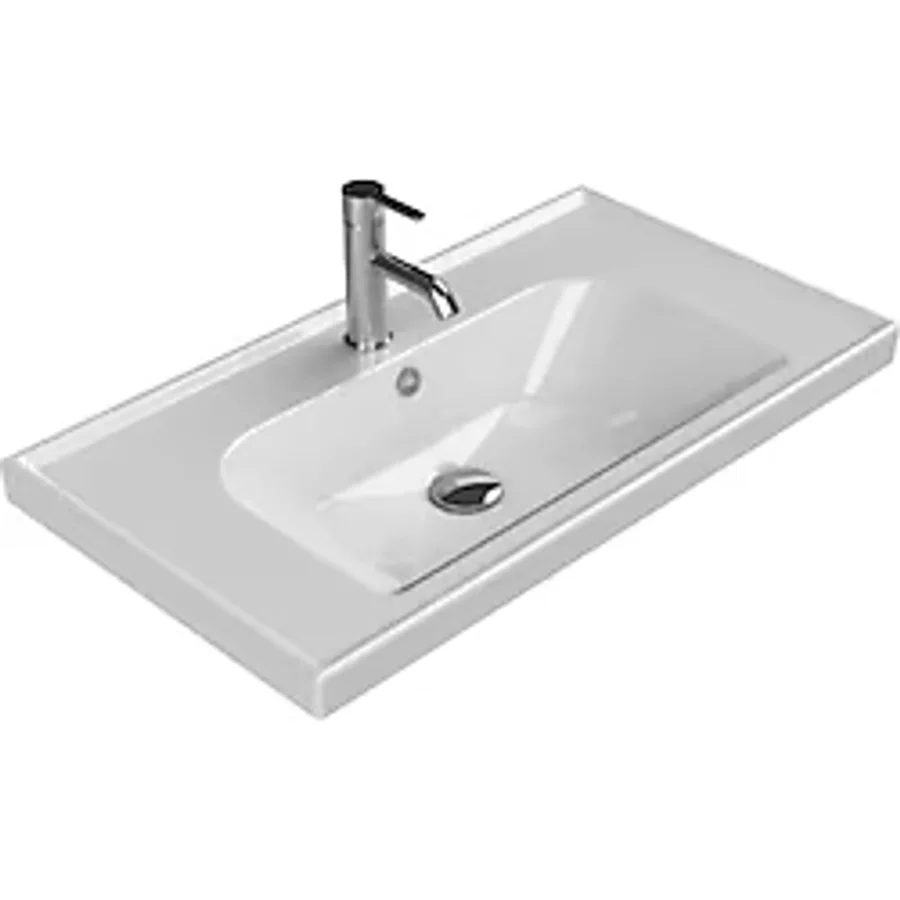 Turkuaz Seramik Frame 80 x 45 cm Etajerli Lavabo