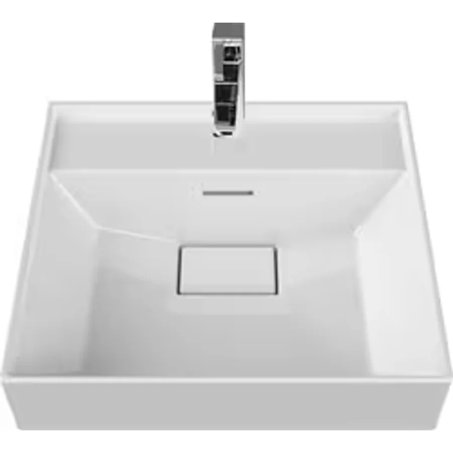 Turkuaz Seramik Sharp 60x48 cm Etajerli Lavabo