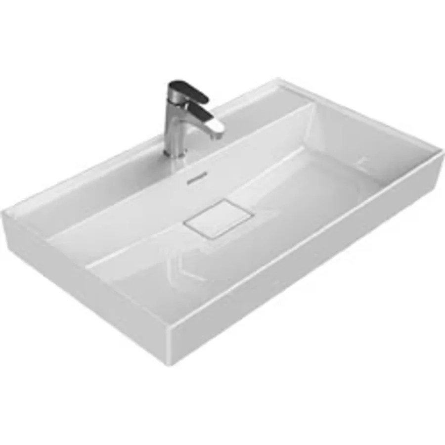 Turkuaz Seramik Sharp 80x48 cm Etajerli Lavabo
