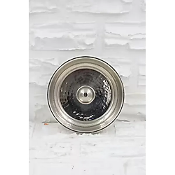 Turna Bakır Kurnacı Hamam Tası 18 Cm El Dövme Nikel Turna4053-2