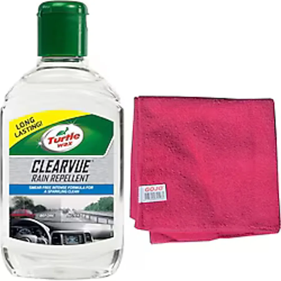 Turtle Wax Cam Yağmur Kaydırıcı + Mikrofiber Bez