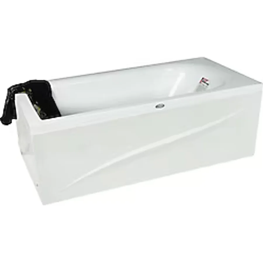 Tuscon Mini Dikdörtgen Küvet 130x70, H43 (Gövde + Metal Ayak + Ön-yan Panel)