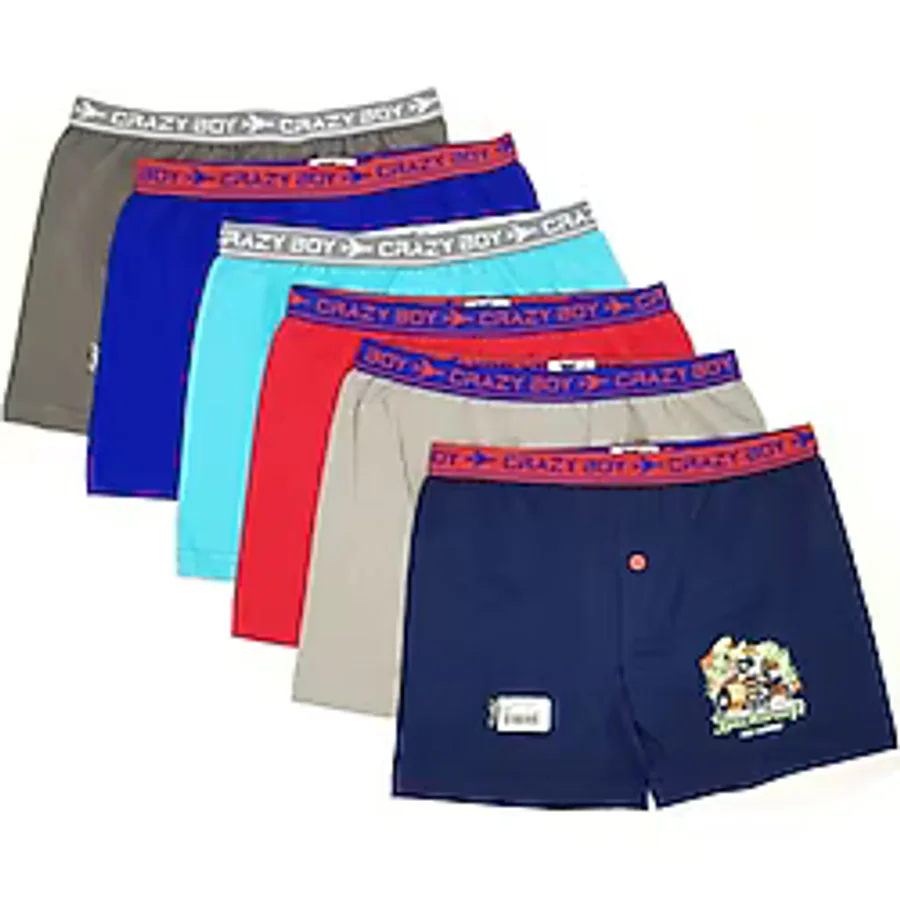 Tutku 6 Adet Çok Renkli Likralı Çocuk Boxer Çok Renkli 9-10 Yaş