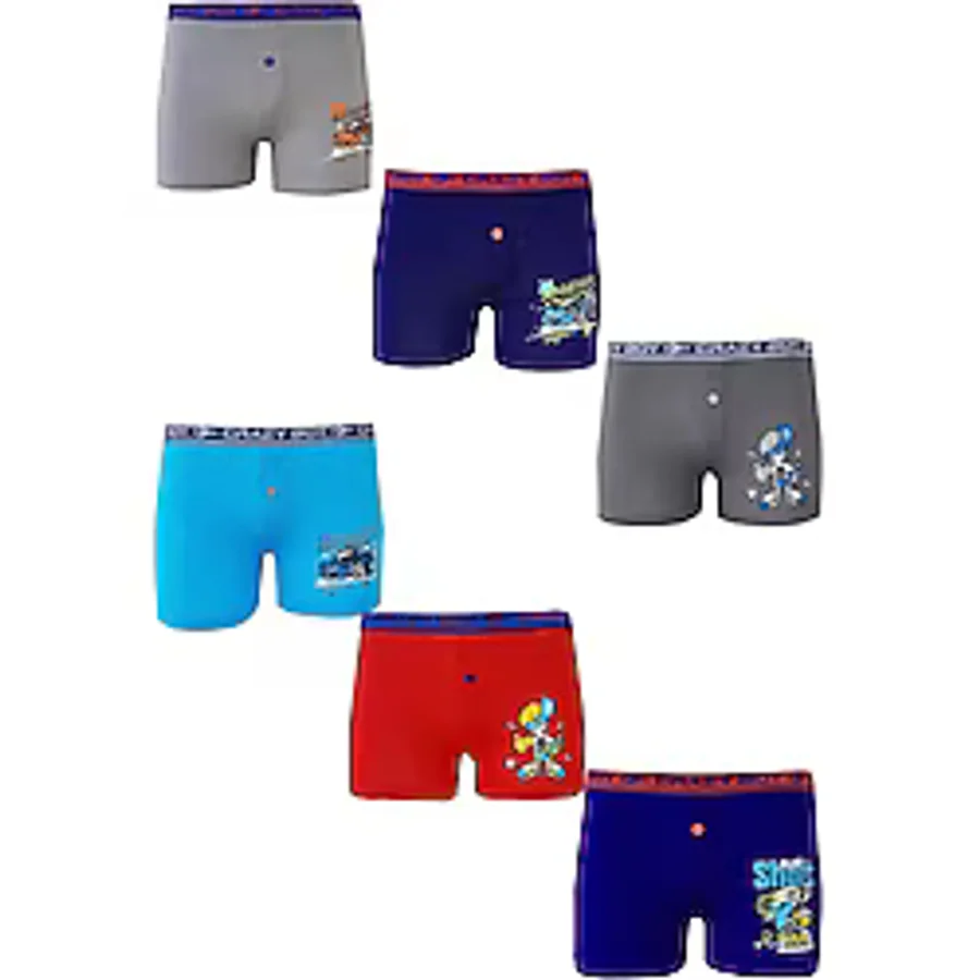 Tutku 6Lı Erkek Çocuk Renkli Baskılı Boxer Külot cok-renkli